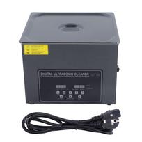 15L Degassing Ultrasonic Cleaner Timer Cleaning Machine for Hardware Circuit Board YM‑615AEU Plug 220V gray