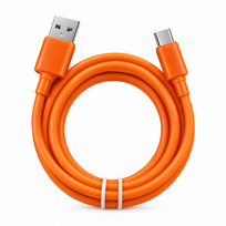 Icy Jelly USB - Type-C 60W Fast Charging Cable 1M Orange