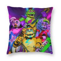 Christmas FNAF At Freddys Pillowcase Soft Polyester Cushion Cover Decor Pillow Case Cover Home Square 18 30x30cm 12x12in blue