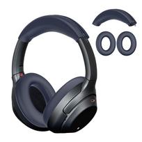 Silikoninės ausų pagalvėlės, uždangalas, minkštas ausinių apsaugas, apsaugantis nuo įbrėžimų, ausinių uždangalas, skirtas Sony ULT WEAR WH-ULT900N/WH-1000XM3/XM4 tamsiai mėlyna spalva