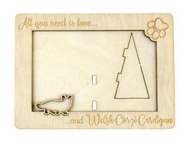 Cardigan Welsh Corgi - Photo frame, engraved wooden frame, a lovely gadget for the dog lover by Art-Dog