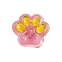 Cat Paw Stress Relief Toy Transparent Strawberry Grape Cherry Carrot Pineapple Kitten Paw Pineapple yellow