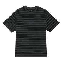 Levis Relaxed Vintage Loose Knit Striped Comfortable Crew Neck Short Sleeve T-Shirt Unisex tops A0637-0191 XL black