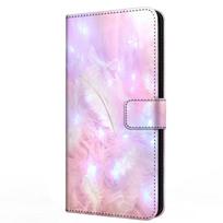 Magnetinis Piniginės Shield For Samsung A16 A06 A56 A26 A36 Reljefinis Odinis Dėklas Apsauginis Knygos Atverčiamas Dangtelis Galaxy A 16 06 56 36 26 -Samsung Galaxy A16 white