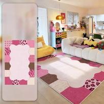 Irregular Pink Dopamine Living Room Carpet Home Decor Sofa Coffee Table Non Slip Floor Mat Bedroom Bedside Soft Comfortable Rug 50X80cm beige