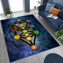 Bohemijos jogos čakra Mandala Dvasios Meditacijos Kilimas Miegamajam Svetainei Sofai Namų Durų Kilimėlio Dekoras, Didelis Vaikams Neslystantis Grindų Kilimėlis 40x60cm( 15x23in ) gray