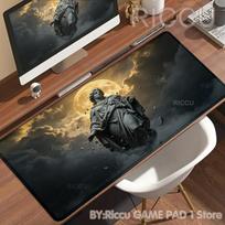 Grand Medieval Sculpture Mouse Pad Large Rubber Base Anti-slip Desk Accessories Mousepad for Gamer Keyboard Mat Decor Rug 40cmx90cm