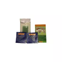 Karaver Set, Velvet, Aloe Vera, Hair Removal Wax Strips, For Underarms  AND  Bikini Area, 16 pcs, *Tester