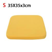 4cm Thick Seat Cushion Memory Foam Ultra Soft Office Chair Pad Rebound Anti-Slip Waist Cushion yellow