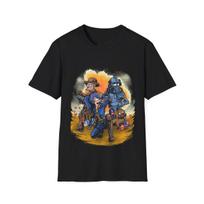 Fallout and Futurama Futurout T-shirt Unisex Cotton Black Tee LI1432 XXL black