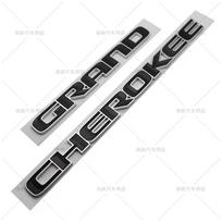 3D ABS Chromo Juodos Spalvos Logotipas Grand Cherokee Emblema Raidės Pavadinimo Plokštelė Automobilio Durų Ženklelis Lipdukas Jeep Grand Cherokee Lipdukas Priedai black