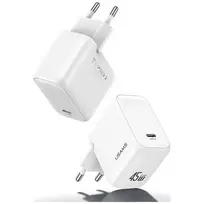 USAMS CC339 T76 45W GaN Fast Charger USB-C Wall Charger White