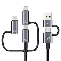 USAMS Sufeng Seria SJ738 3-in-1 data transfer and charging cable | USB-C to USB-C | 240W | 2m