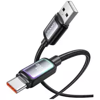 USAMS SJ817 U110 data transfer and charging cable | USB-A to USB-C | 100W | 1.2m | black