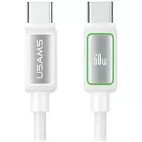 USAMS SJ815 U110 data transfer and charging cable | USB-C to Lightning | 60W | 1.2m | black