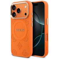 GUESS Peony Hot Stamp MagSafe Case for iPhone 18 Pro Max / 17 Pro Max orange