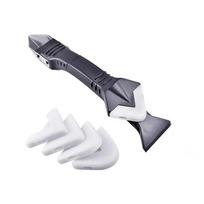 7 in 1 Silicone Sealants Remover Scraper Smooth Caulk Finisher Tools Grout Kit Seam Repair Removal Hand Tool Set Accessories gray