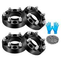 6x139.7mm 1,5 colio ratų prailgintojai M12x1.5 varžtai 93.1mm centrinė skylė Ford Bronco Ranger 2021-2024 padangų pripūtimo antgaliai 1 4pcs United States black