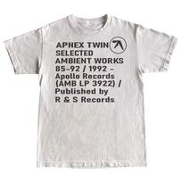 Fashionable 100% Cotton Aphex Twin Ambient Works Records T-shirt, Loose-fitting Short-sleeved for Both Men and Women S