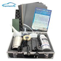 Car Headlight Polishing Kit 800ML Headlights Restoration Liquid Polymer Car Headlamp Renovation Repair Clean Kit Automobile Tool Set 2 Toolbox Kit gray