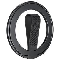 EWA MagOne (Upgraded) MagSafe Magnetic Ring Phone Holder with Silicone Cord Swivel Kickstand for iPhone 15 14 13 12 Series gray