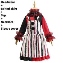 Childrens Clown Costume For Halloween Cosplay With Polyester Fabric For Kids Circus Performance 130cm black