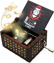 Wooden Music Box Paper House Bella Ciao Music Box