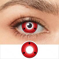 Pseyeche Helovino kontaktiniai lęšiai 1 pora metinių vienkartinių minkštų lęšių Sharingan kontaktai Cosplay kontaktiniai lęšiai Anime akių lęšiai 14.2mm