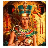 Deimantinis paveikslas Egipto Nefertitės karalienės 5d Deimantinis Siuvinėjimas Visas deimantinis mozaikos kryžminio dygsnio kalnų krištolinis dekoras Full Round 50x50CM