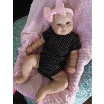 50/60 cm Reborn Baby Doll Mažylis, tikras švelnus prisilietimas Maddie su rankomis pieštais plaukais, aukštos kokybės rankų darbo lėlė 50cm gray