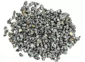 Dekoratyvinė tamsi taškuota granito skalda 8–11 mm, 1000 kg didmaišyje