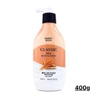 [HAPPY BATH] NATŪRALI kūno pieno milteliai kūdikiams ir obuolių bananai 400 ml Baby Powder 400ml beige