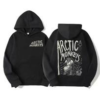 Retro roko Arctic Monkeys muzikos albumas Grafiniai gobtuvai Vyriški vintažinis negabaritinis Hip Hop Hoodie Punk megztinis Tour Dvipusis 3XL gray