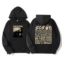 Retro roko Arctic Monkeys muzikos albumas Grafiniai gobtuvai Vyriški vintažinis negabaritinis Hip Hop Hoodie Punk megztinis Tour Dvipusis 3XL black