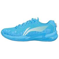 Li Ning Sortie Pro Sports Comfort Shock Absorption Anti-Slip Rebound Low-Top Badminton Shoes Men sneaker Danube-Blue AKPV001-2 39⅔ blue