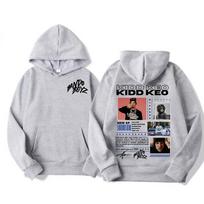 Rapper Kidd Keo Bando Boyz Tour Merch Hoodie Men Women's Hip Hop Pop Music Street Sweatshirt Casual Fleece Long Sleeve Pullovers 3XL white