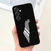 P-Palestina-es-F-Vėliava ŽEMĖLAPIS Telefono dėklas Samsung S25,S24,S21,S22,S23,S30,Ultra,S20,Plus,Fe,Lite,Note,10,9,5G Juodas dangtelis Samsung S24ULTRA white