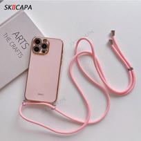 Kryžinė apykaklė Laidas Dirželis Padengtas dėklas Honor 400 išmaniajam Telefonas Honor X7D X9D Silikoninis buferis Minkštas TPU telefono dangtelis for honor X7D 4G gray