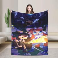 Baisūs 99 Naktys Miške Išgyvenimo Žaidimai Antklodės Flanelinė Nuostabi Minkšta Mesti Antklodė Namams Ruduo/Žiema 200x150cm 80x60in black