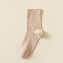 Men's Mid-Calf Anti-Odor Antibacterial Seamless Pure Cotton Socks for Spring/Summer Business - 10 Pack One Size chaki