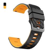 22mm guminis dirželis Xiaomi Watch 5 S5 S4 S3 S2 46mm S1 pro, kvėpuojantis dirželis Mi 2pro/Color 2/HUAWEI GT6 5, apyrankė 1PCS 22MM black