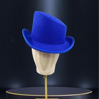 Nauja 100% vilnos Op Fedora skrybėlė Magui Kava Steampunk Cosplay Punk vakarėlio kepurės Dropshipping Madinga pasvirusiu viršumi kibiro skrybėlė 60cm blue