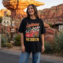 Lightning Mcqueen 95 Racing Cars Tshirt Pixar Cars Movie 4XL black
