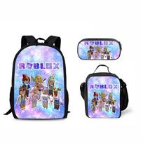 Roblox Student Backpack Set With Nylon Material And Pencil Case For Daily Use