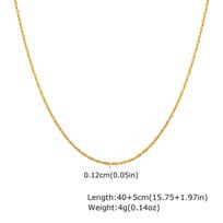 0.6/0.8/1/1.2/1.8/2.3 mm Hammer Round Chain Necklace for Women,Minimalist Stainless Steel Necklaces,Trendy Mother's Day Gift white