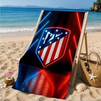 Atletico Football Club Printed Microfiber Beach Towel, Soft And Absorbent, Quick-Dry, Ideal for Summer Travel, Beach Essential, Swimming Pool 70cmx140cm(27x55inch)