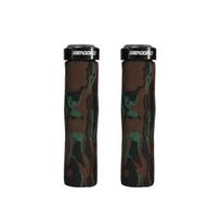 Bicycle Handlebar Grips With Bamboo Texture Foam For Cycling Enthusiasts Camouflage