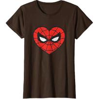 Marvel Spider-Man Heart T-Shirt 4X-Large ruda