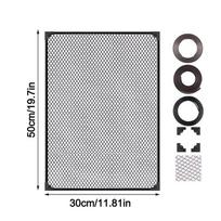 Magnetinis akvariumo dangtis Anti-Šokinėjimo Tinklelis Pasidaryk pats Lengvas Montavimas Akvariumo Dangtis Vėžliams Žuvų Akvariumams 50×30CM gray