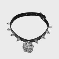Rose punk choker pink black